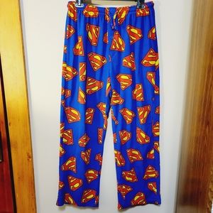 Men's Superman Pajama Bottoms - DC Comics - 100% Polyester- RN82457